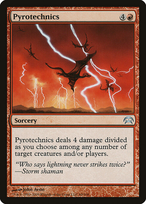 Pyrotechnics card art
