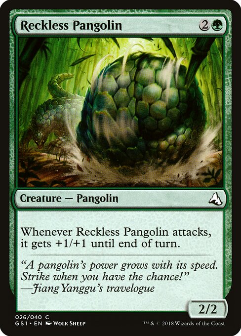 Reckless Pangolin card art