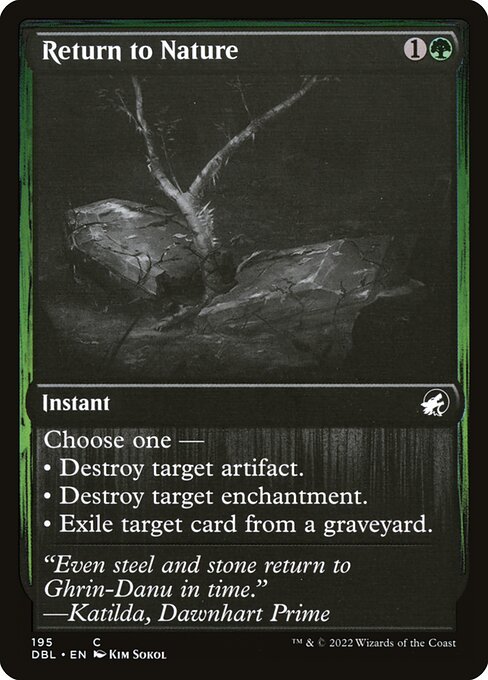 Return to Nature card art