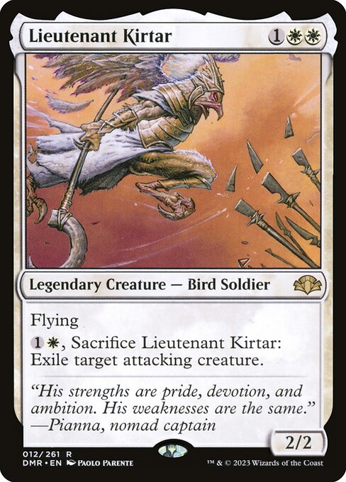 Lieutenant Kirtar card art
