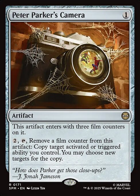 Peter Parker's Camera card art