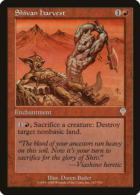 Shivan Harvest card art