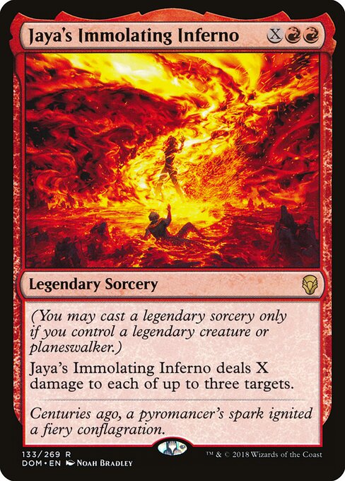 Jaya's Immolating Inferno card art