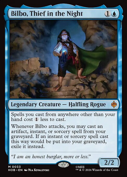 Bilbo, Thief in the Night card art
