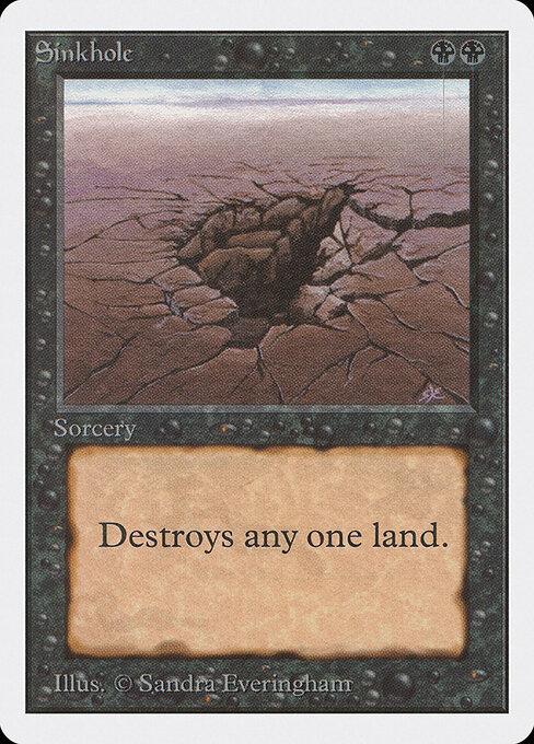 Sinkhole card art