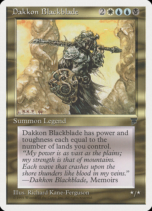 Dakkon Blackblade card art