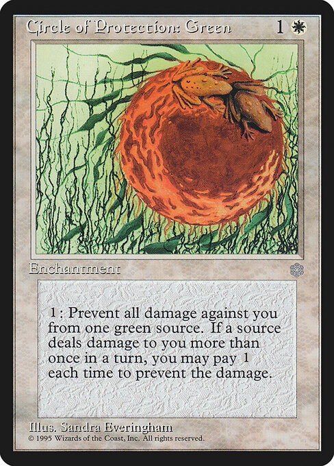 Circle of Protection: Green card art