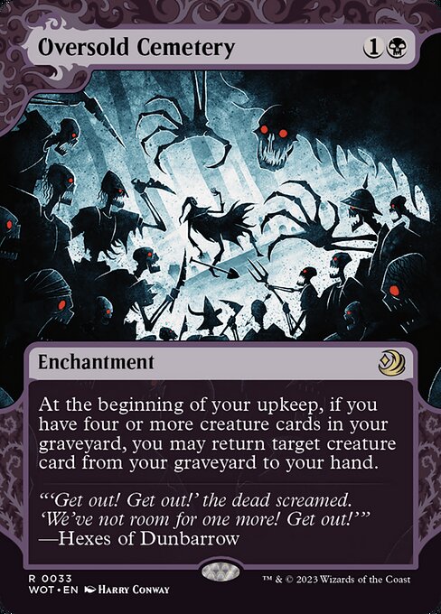Oversold Cemetery card art