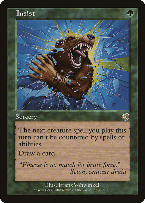 Insist card art