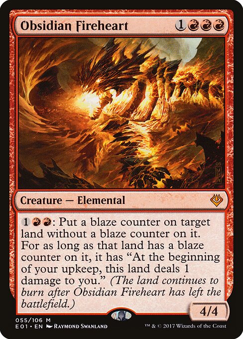 Obsidian Fireheart card art
