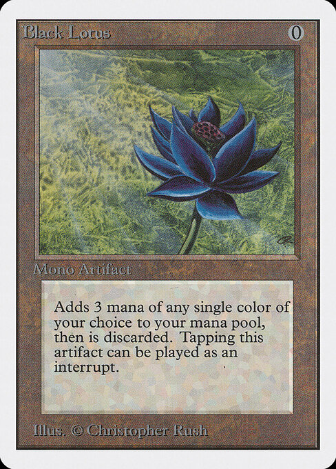Black Lotus card art