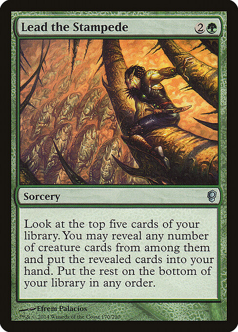 Lead the Stampede card art