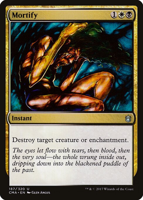 Mortify card art
