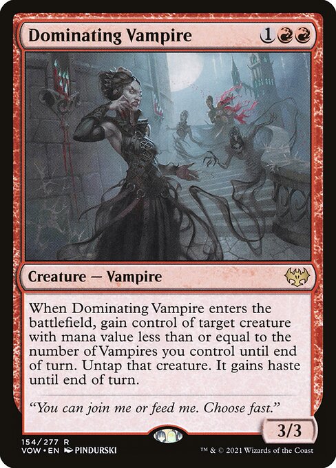 Dominating Vampire card art