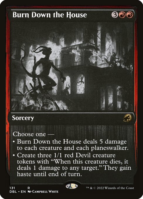 Burn Down the House card art