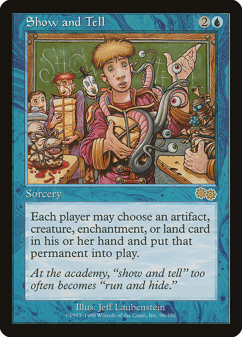 Show and Tell card art