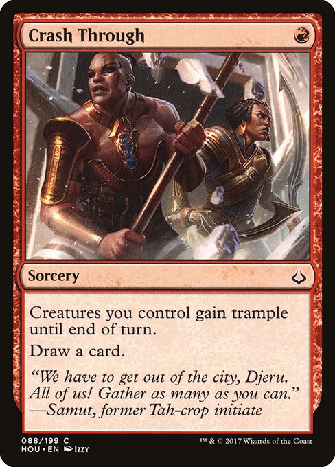 Crash Through card art