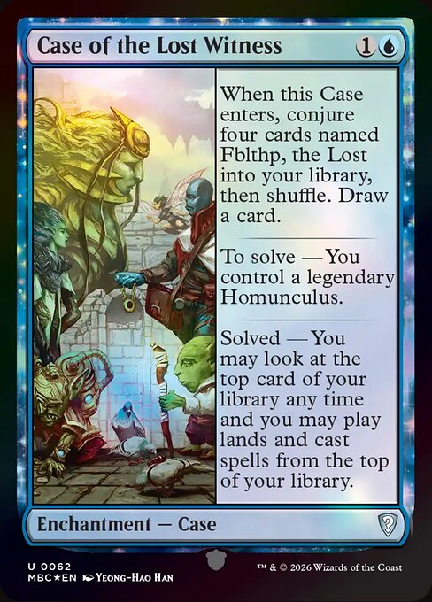 Case of the Lost Witness card art