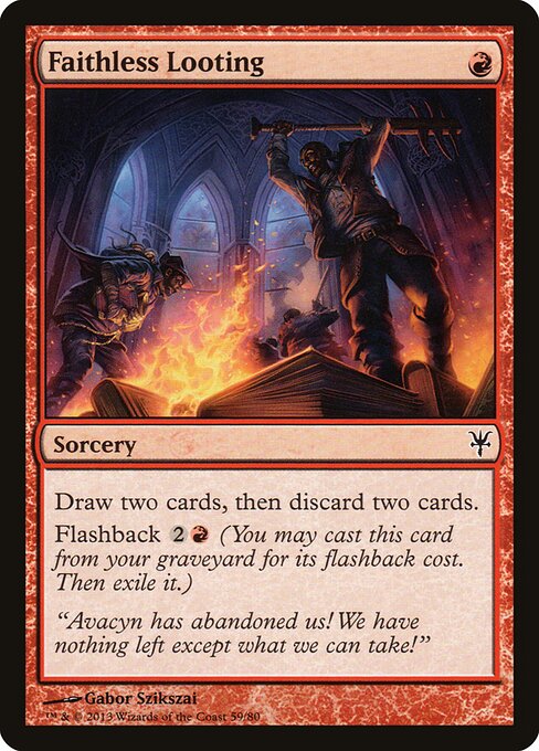 Faithless Looting card art