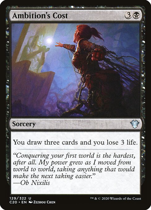 Ambition's Cost card art