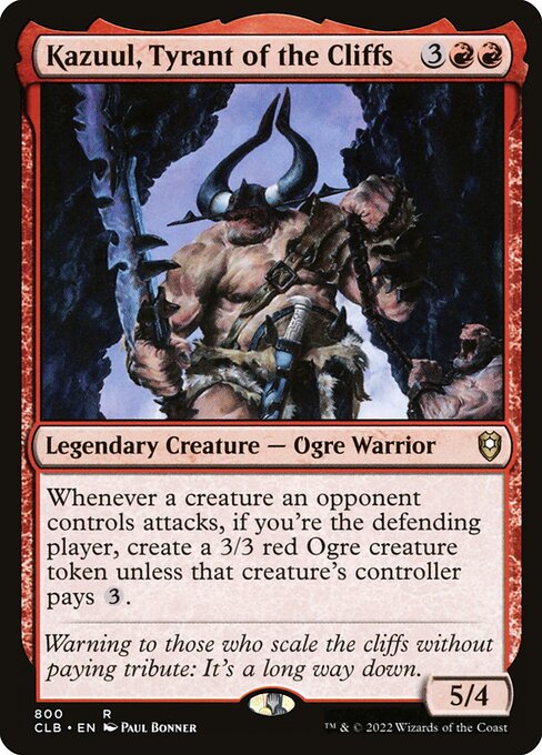 Kazuul, Tyrant of the Cliffs card art