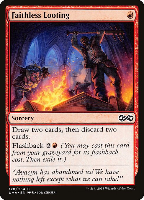 Faithless Looting card art