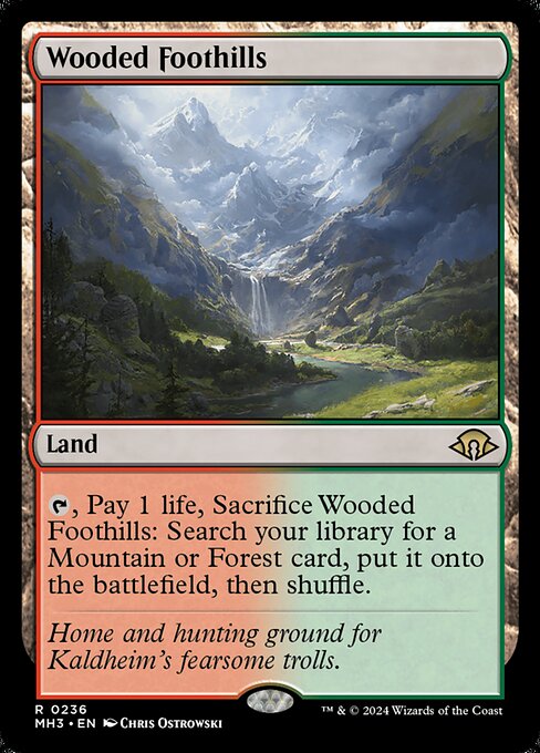 Wooded Foothills card art