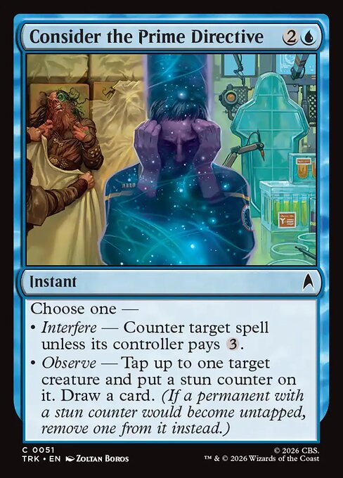 Consider the Prime Directive card art
