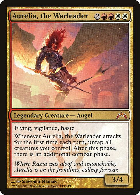 Aurelia, the Warleader card art
