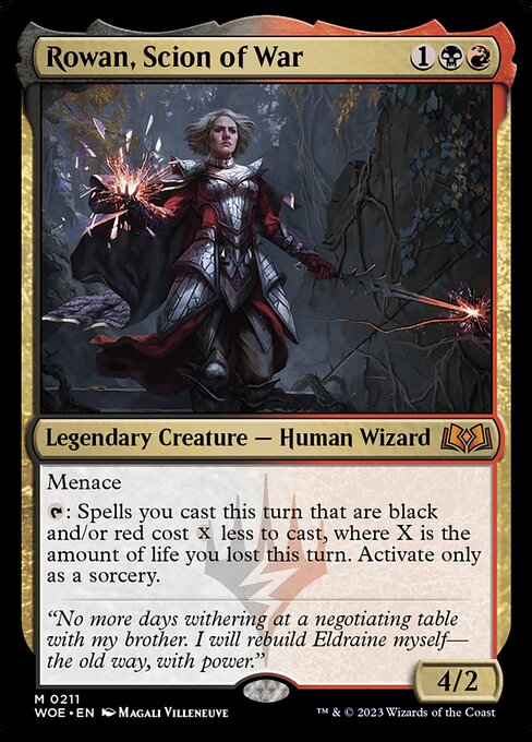 Rowan, Scion of War card art