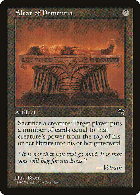 Altar of Dementia card art