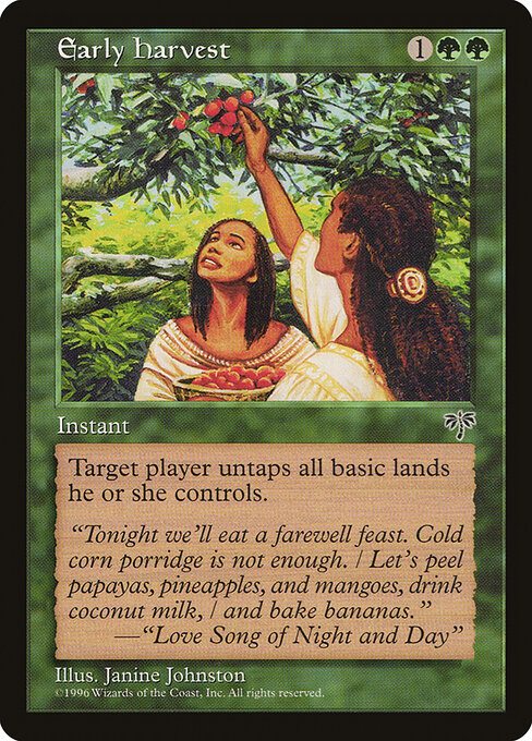 Early Harvest card art