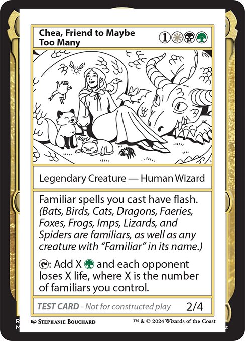 Chea, Friend to Maybe Too Many card art