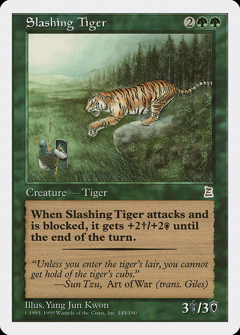 Slashing Tiger card art