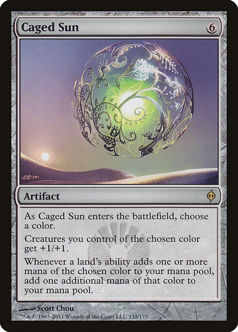 Caged Sun card art