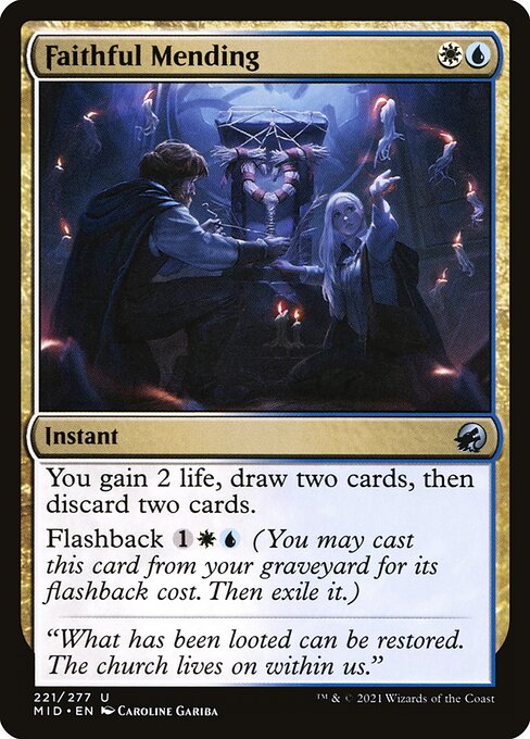 Faithful Mending card art