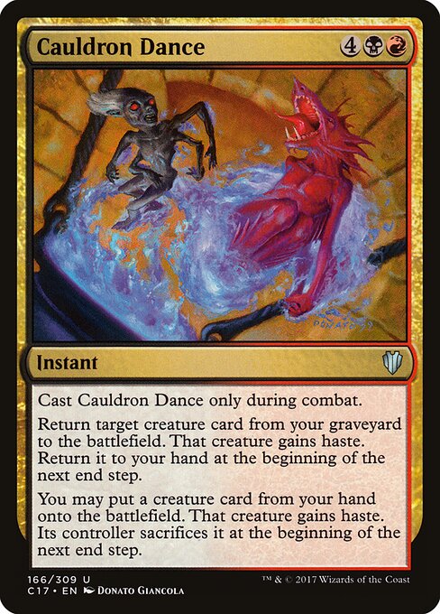 Cauldron Dance card art