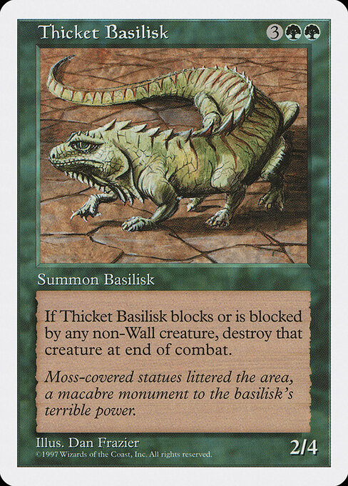 Thicket Basilisk card art
