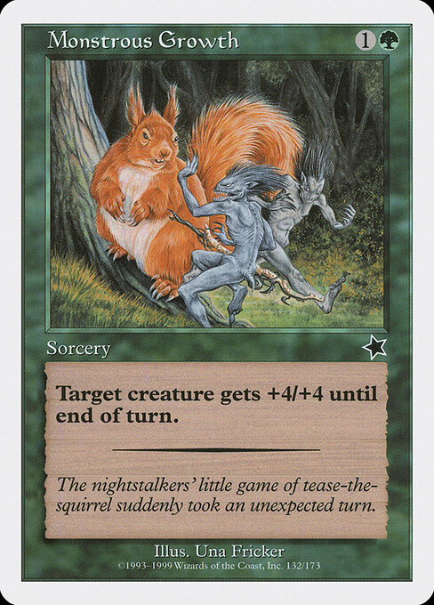 Monstrous Growth card art