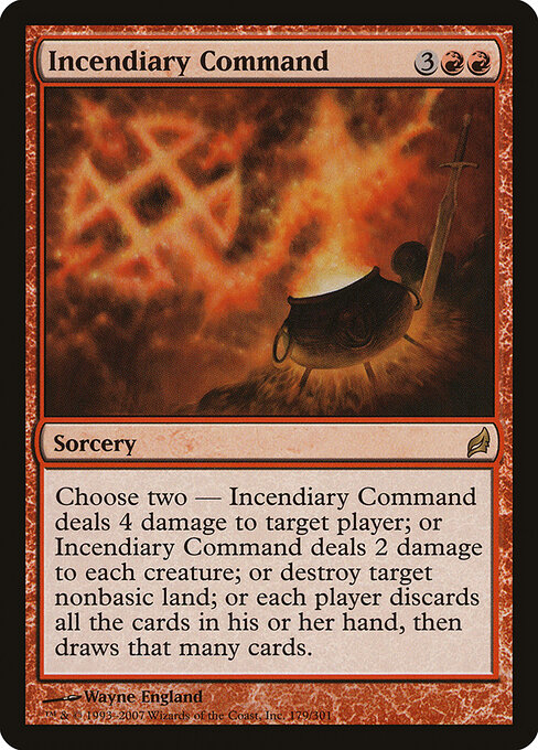 Incendiary Command card art