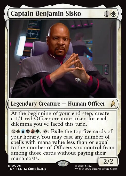 Captain Benjamin Sisko card art