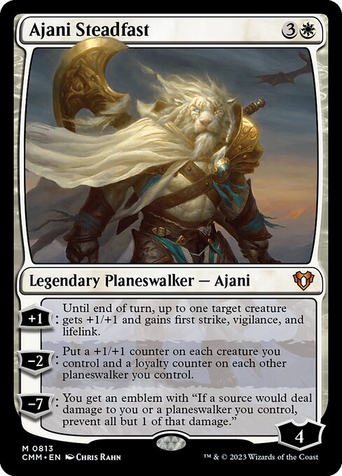 Ajani Steadfast card art
