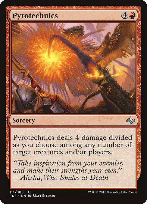 Pyrotechnics card art