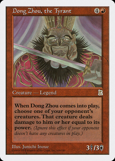 Dong Zhou, the Tyrant card art