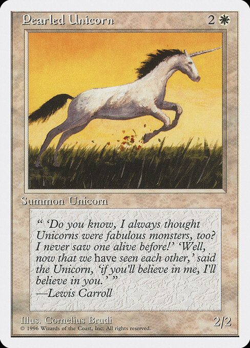 Pearled Unicorn card art