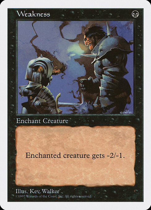 Weakness card art