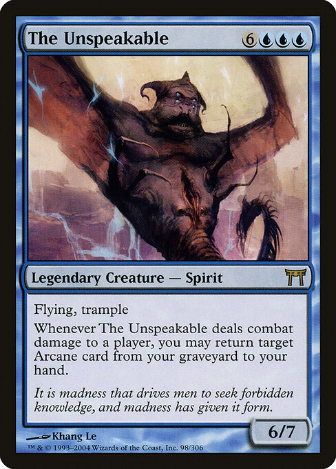 The Unspeakable card art