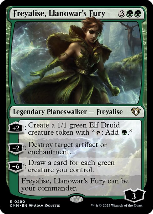 Freyalise, Llanowar's Fury card art