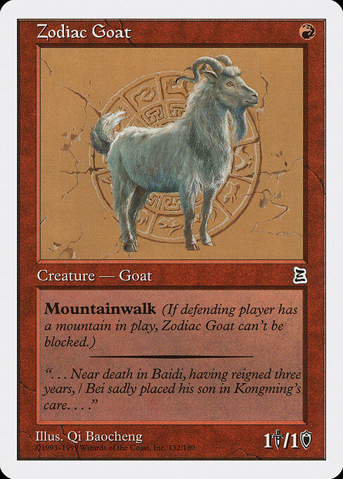 Zodiac Goat card art