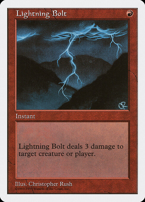 Lightning Bolt card art